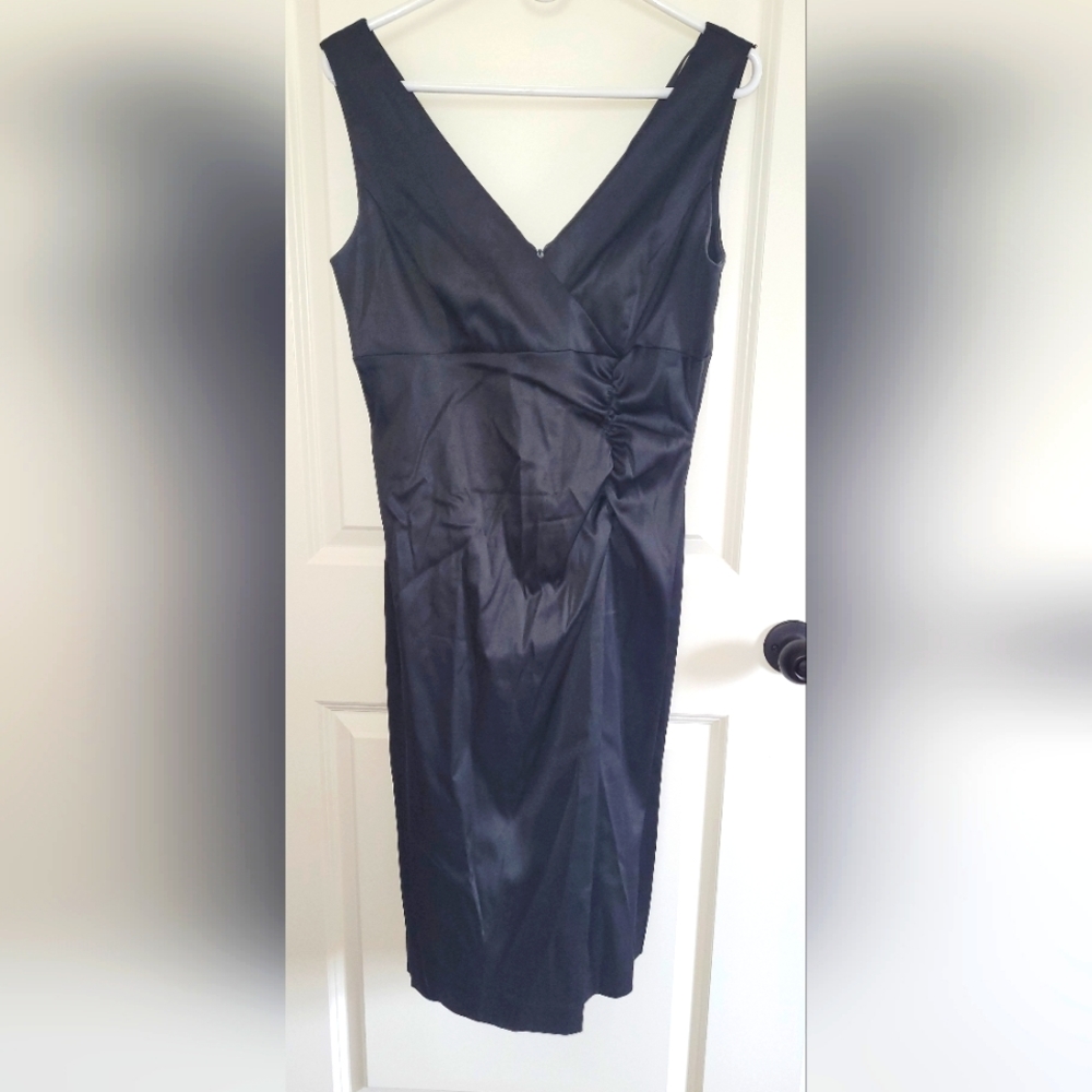 Black Satin Dress size 8